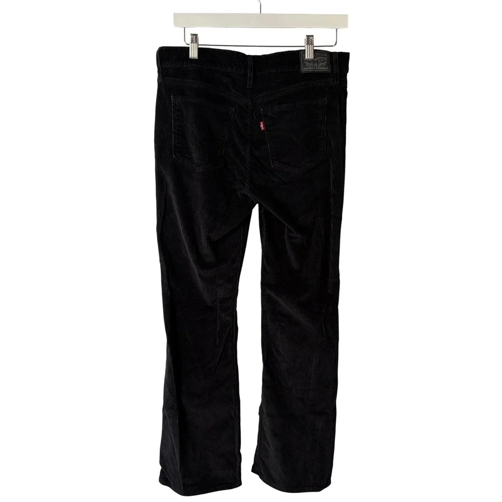 Levi's Black Corduroy Pants Mens 31x30 Slim Fit Stretch 5 Pocket Casual